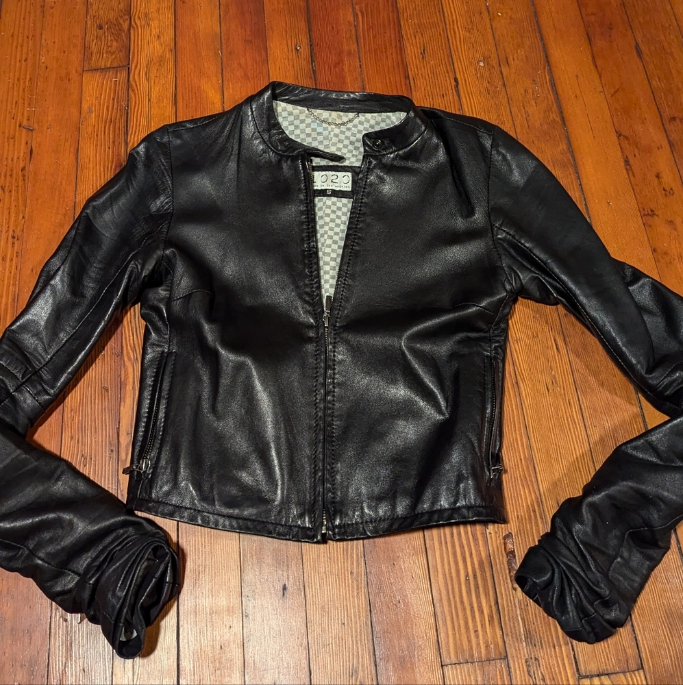 1020  Faux Leather Jacket